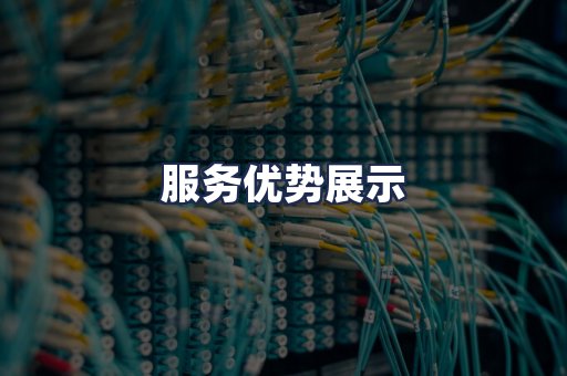 服务优势展示